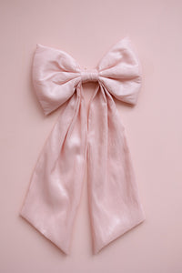 Large wall bow - Pink Tafetta