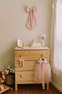 Large wall bow - Pink Tafetta