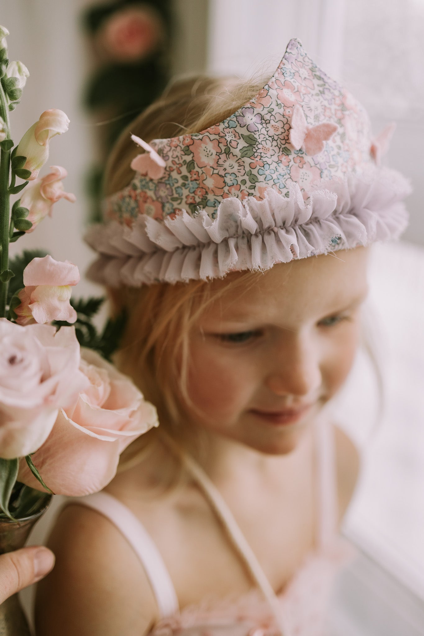 Floral Butterfly Crown